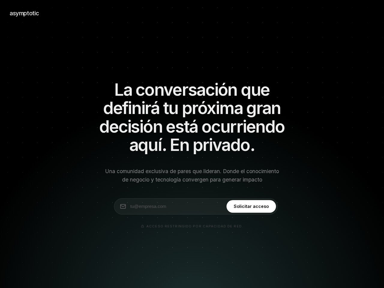 Captura de la web de Asymptotic